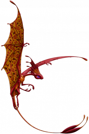 Species, Butterfly Dragon - Gold (300x449), Png Download