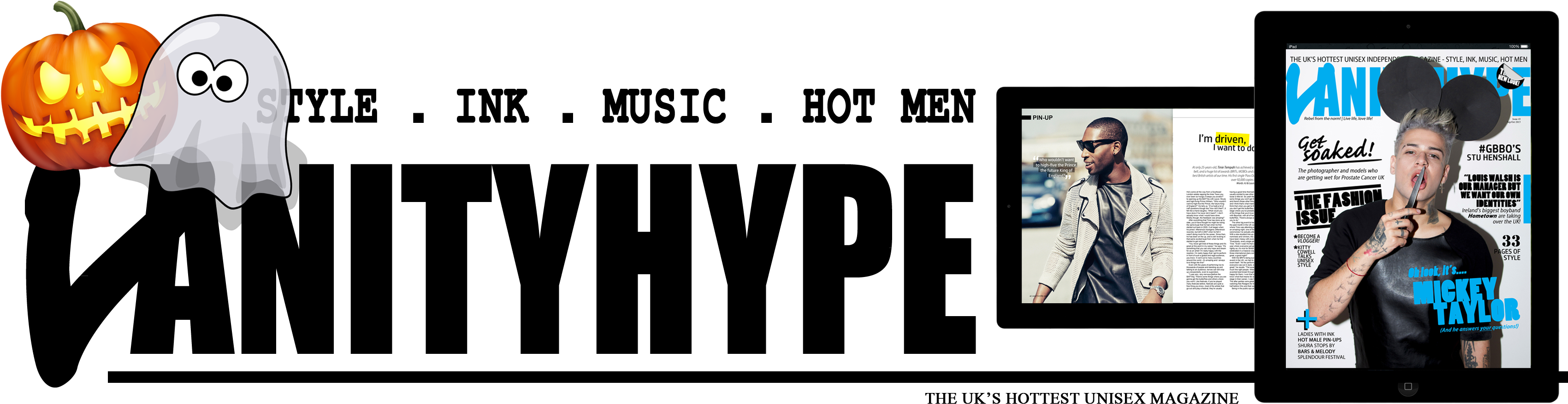 Vanityhype Welcome Banner Halloween Header - Fashion Halloween Cosplay Short Hair Wig Unisex Party (3400x896), Png Download