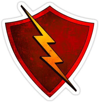 Red Lightning Cliparts - Red (375x360), Png Download