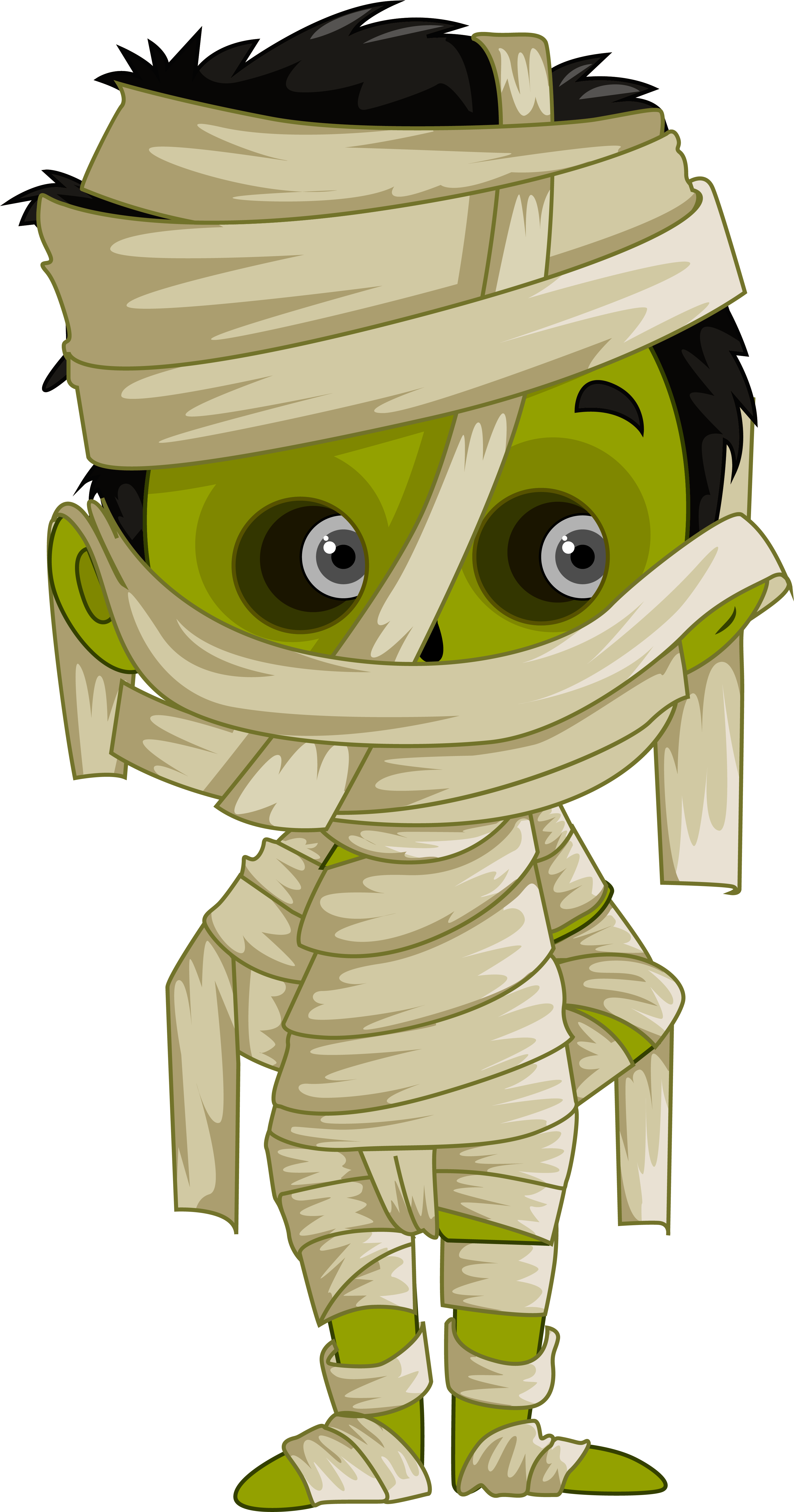 Halloween Mummy Clipart (3261x6211), Png Download