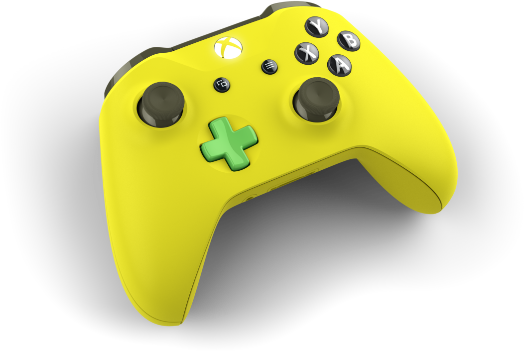Download Custom Controller With Colors Microsoft Xbox One Wireless Controller PNG Image with