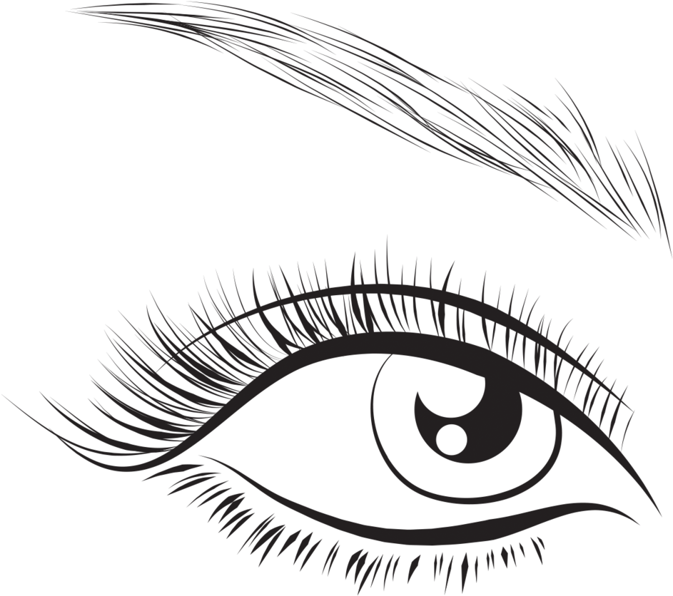 Home Of The $60 Lash Extension - Eyelashes Png Transparent (1000x886), Png Download