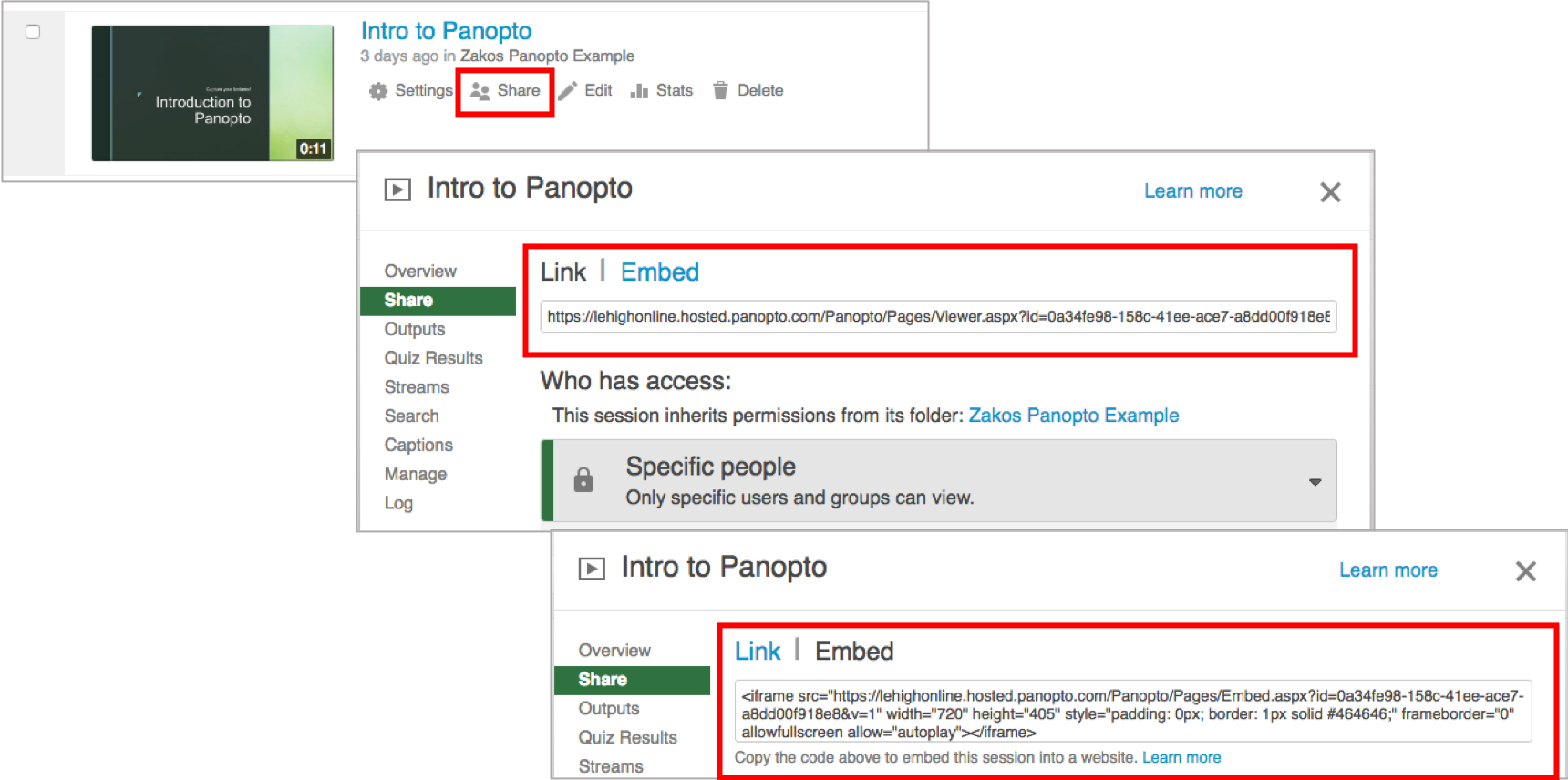 To Share Video, Keep Panopto Browser Window Open (1720x856), Png Download