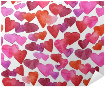 Seamless Pattern With Red, Pink And Violet Watercolor - Watercolor Painting (400x400), Png Download