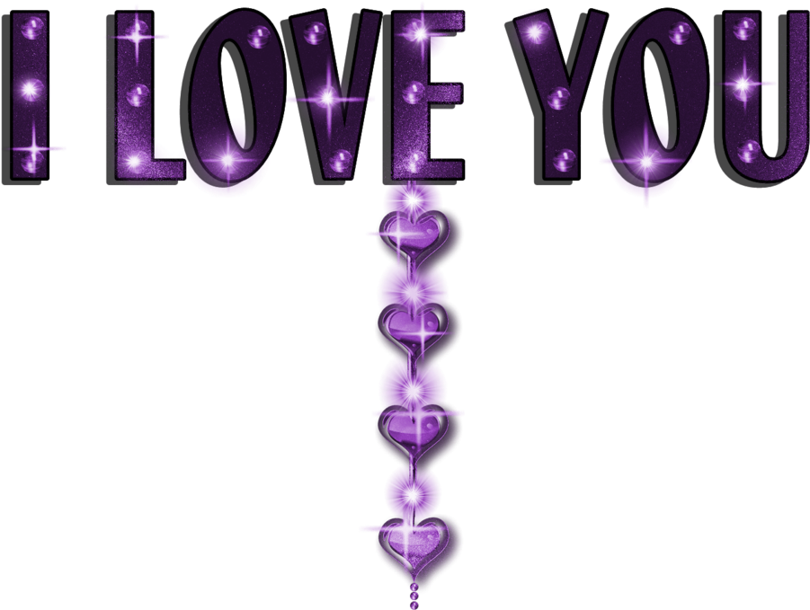 I Love You Purple - Cok Mor I Love You (1024x747), Png Download