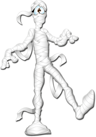 Halloween-mummy - Mummy (326x463), Png Download