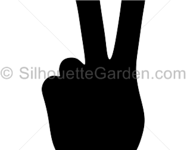 Peace Symbol Clipart Silhouette - Sign (640x480), Png Download