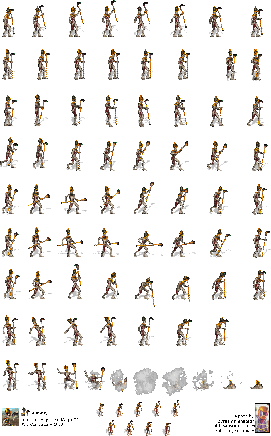 Mummy - Heroes Of Might And Magic 3 Mummy (950x1510), Png Download