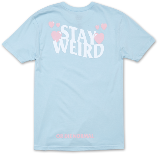 Stay Weird - Blue Tee - Natalies Outlet Shop (600x600), Png Download