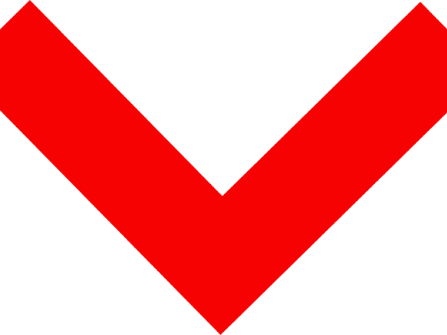 Red Arrow Down - Erko Jun (640x480), Png Download