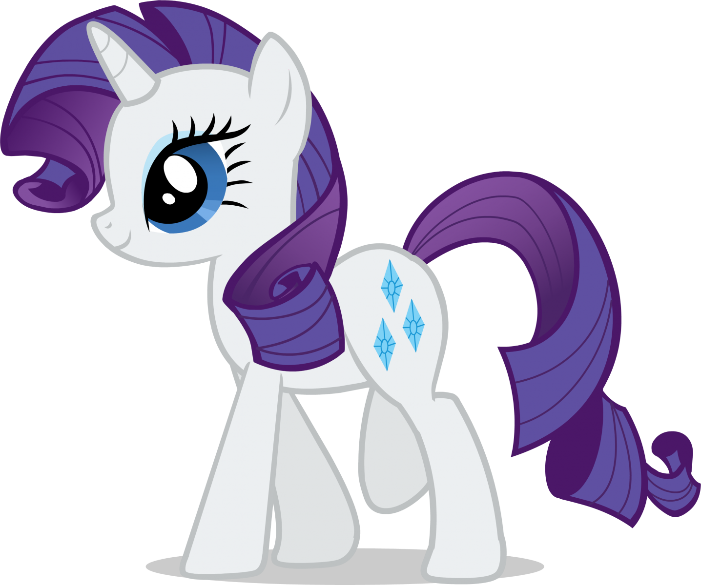 My Little Pony Party Games - Little Pony Rarity Cake (1436x1200), Png Download