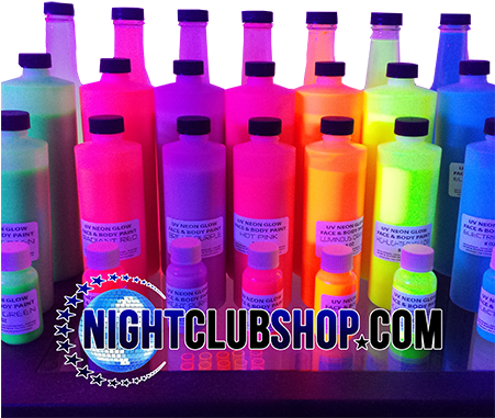 Glowparty Nightclub Shop Glow Paint Uv Reactive Glowpaint - Paint (450x393), Png Download