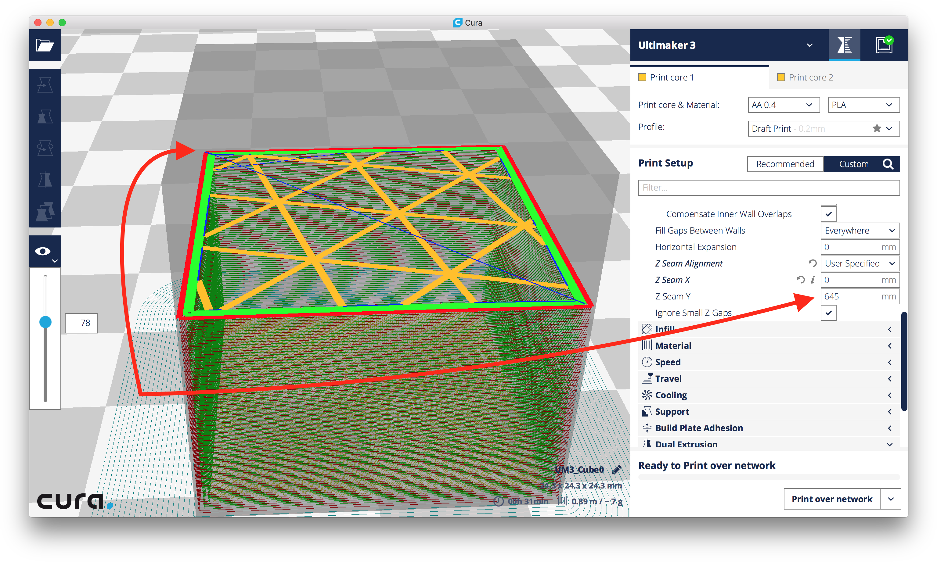 0-weird - Thumb - - Cura Seam (3104x1868), Png Download
