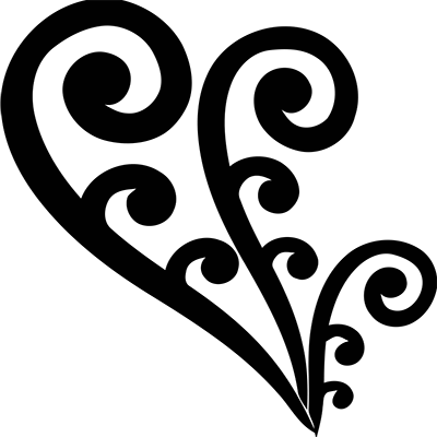Besbswy - Koru Black And White (400x400), Png Download