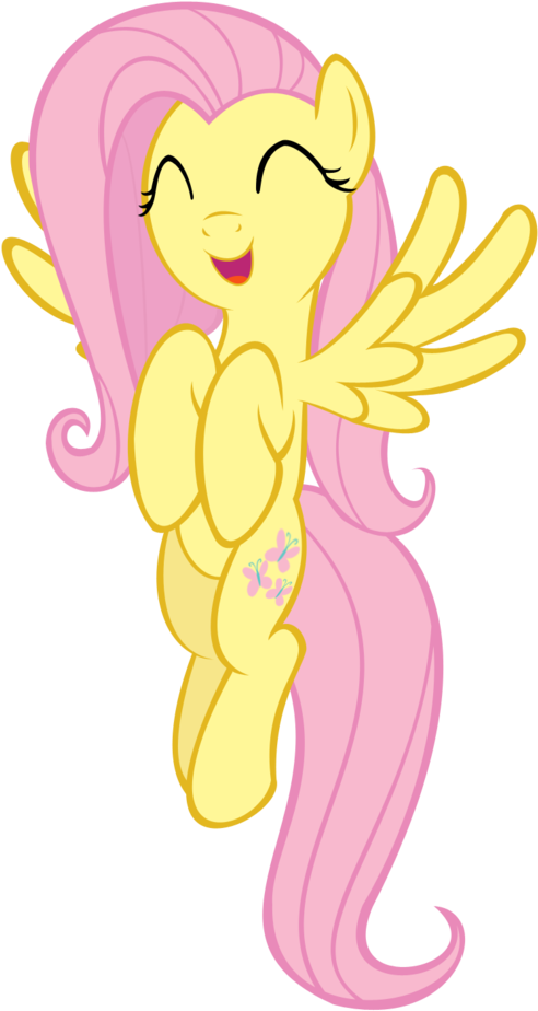My Little Pony Clipart White Background - My Little Pony Fluttershy Flying (843x948), Png Download