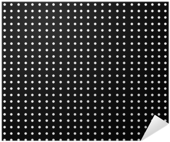 Background-white Dots On Black Pattern Poster • Pixers® - Led Display (400x400), Png Download