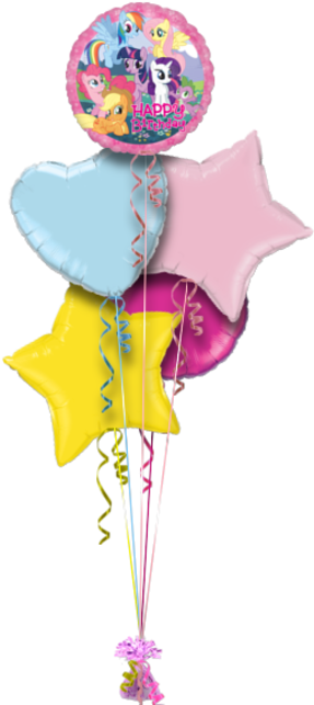 My Little Pony Birthday Balloon - My Little Pony Happy Birthday 18 Mylar Foil Balloon (286x686), Png Download