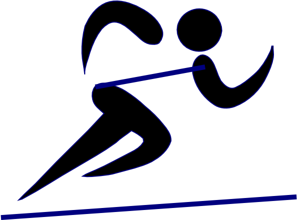 Original Png Clip Art File Runner With Stripe Svg Images (600x439), Png Download