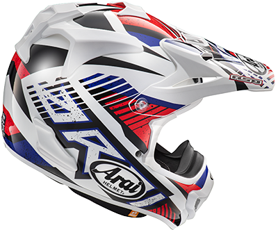 Arai Vx-pro4 Slash Red - Arai (400x331), Png Download