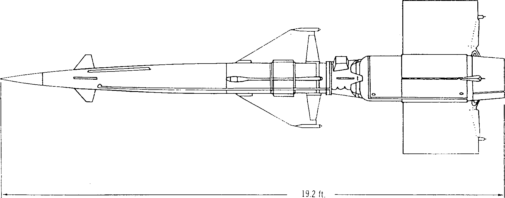 Sa N 1 Naval Surface To Air Missile - Sa N 1 Missile (1717x676), Png Download