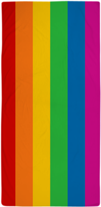 Rainbow Stripe Beach Towel - Rainbow Stripe Png (460x460), Png Download