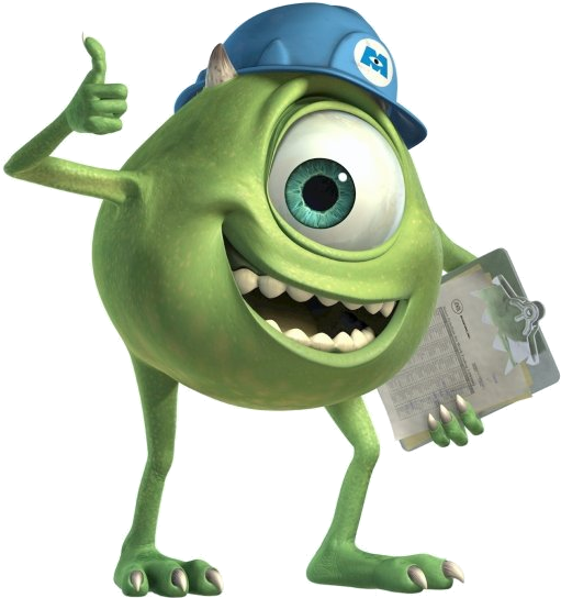 Mike Wazowski Render - Mike Wazowski Png (580x604), Png Download