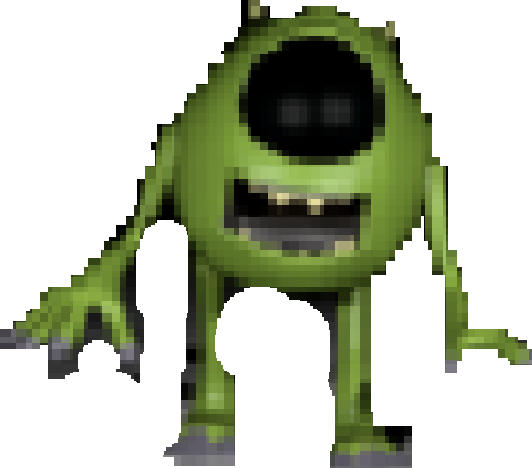 Mike Wazowski - Five Nights At Treasure Island Mike (532x468), Png Download