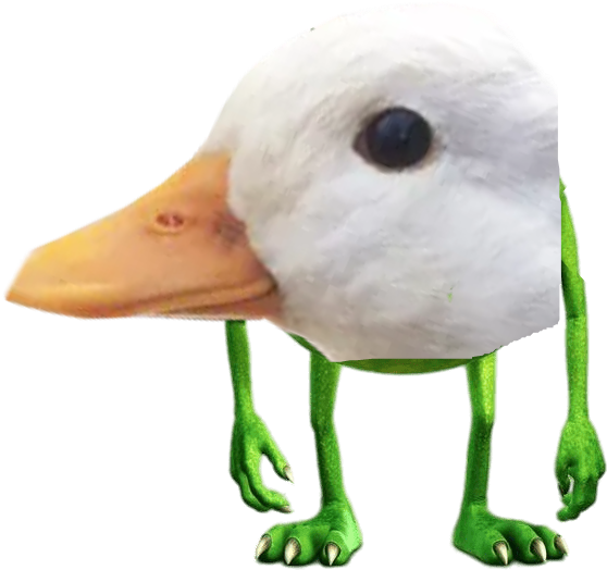 Here Is The Duck As Mike Wazowski - Monsters Inc 3d Re-release Poster Double Sided Advance (1280x720), Png Download