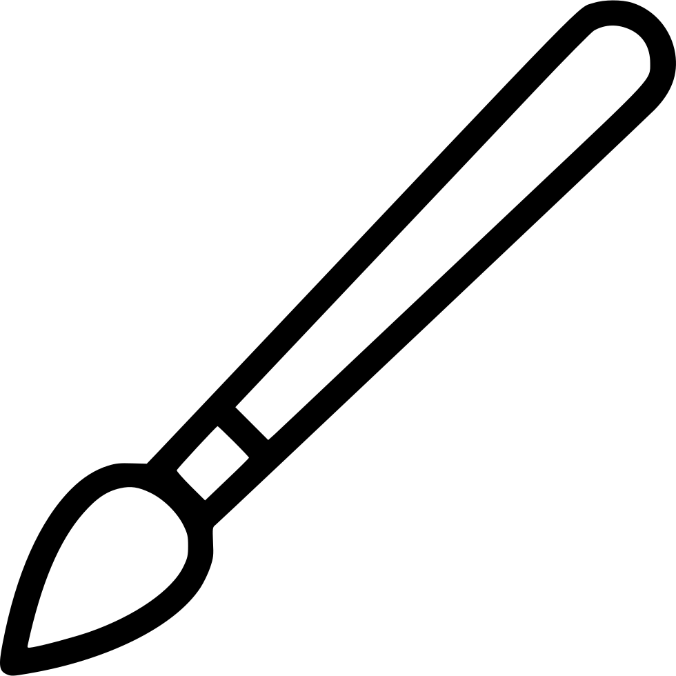 Png File - Paintbrush (980x980), Png Download