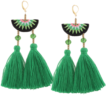 Margarita Tassel Earrings - Trendy Tassel Drop Earrings (600x600), Png Download