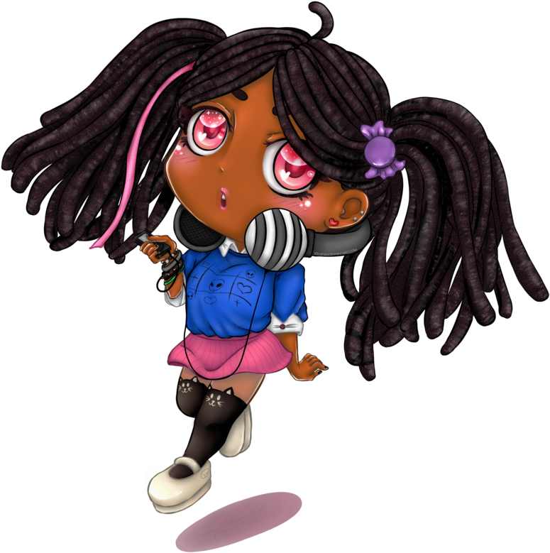 Anime Dark Skin Boy With Dreadlocks Tattoo Idea  BlackInk