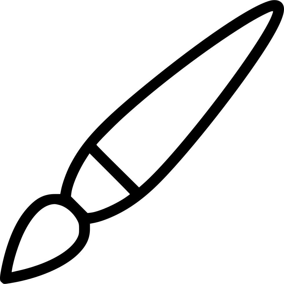 Png File - Pincel Blanco Y Negro (980x980), Png Download