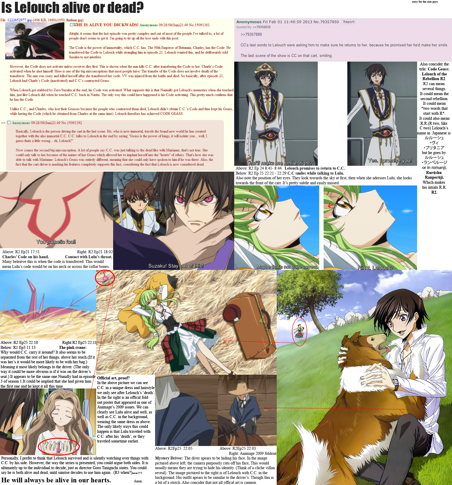 I Know It's Kinda Pointless What With R3 Being Announced - Lelouch And Cc Farmer (1542x1653), Png Download