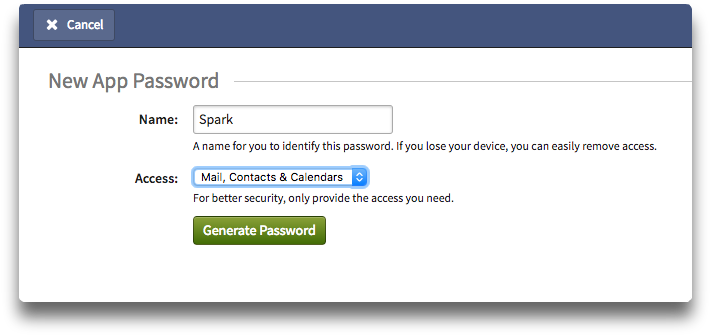 Once You Generate An App Password, Copy It To Your - Fastmail (716x351), Png Download