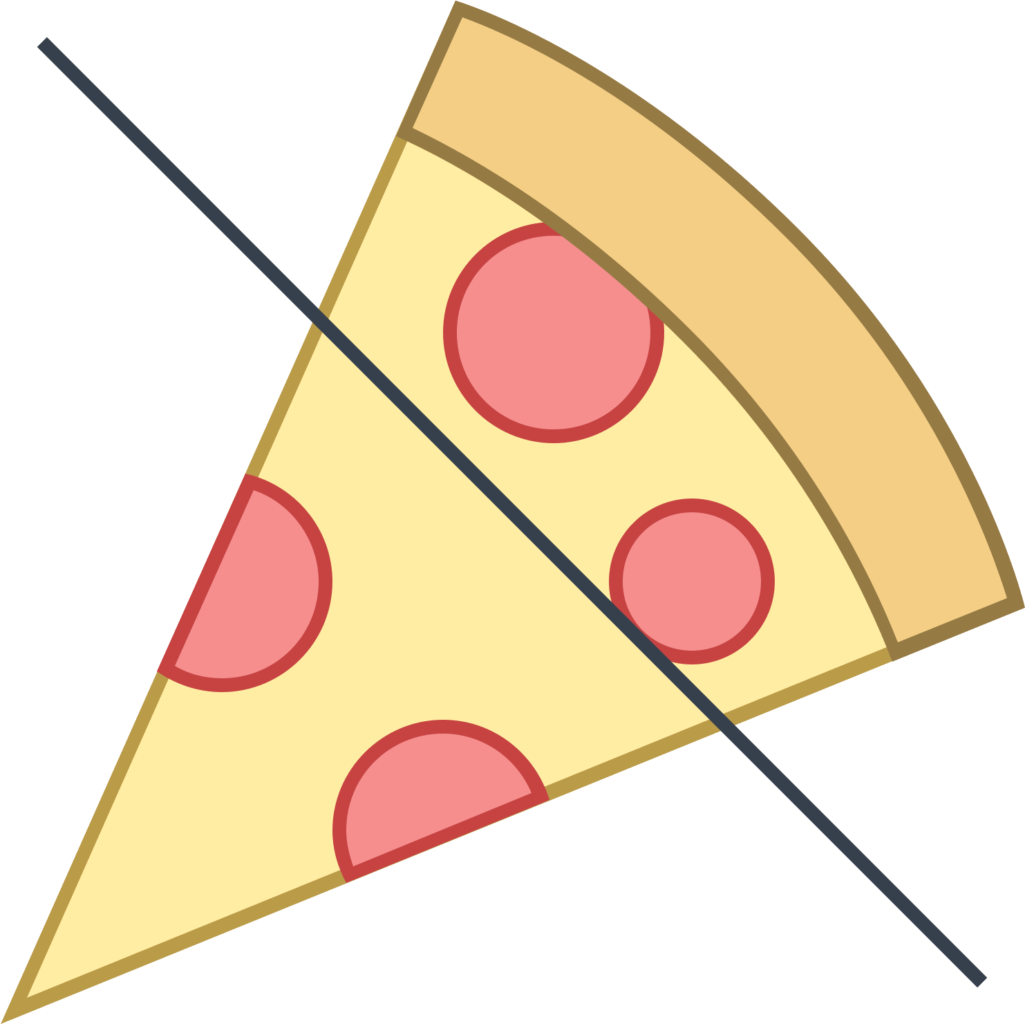 No Comida Icon - Food (1600x1600), Png Download