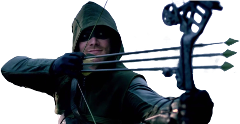 Green Arrow Shoot Arrow (500x243), Png Download