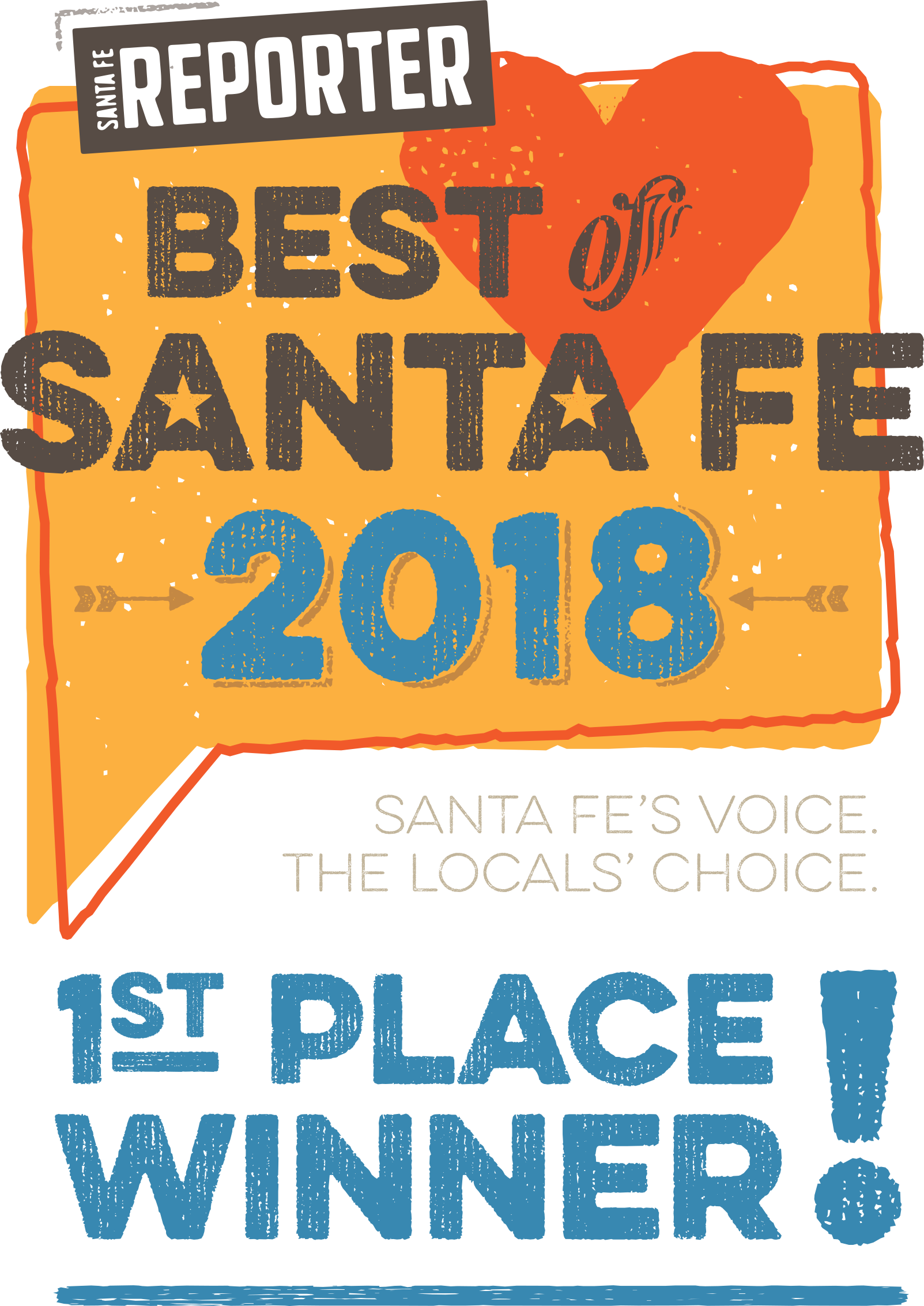Bosf 2018 Logo Final First Place Winner - Best Of Santa Fe 2018 (1603x2265), Png Download