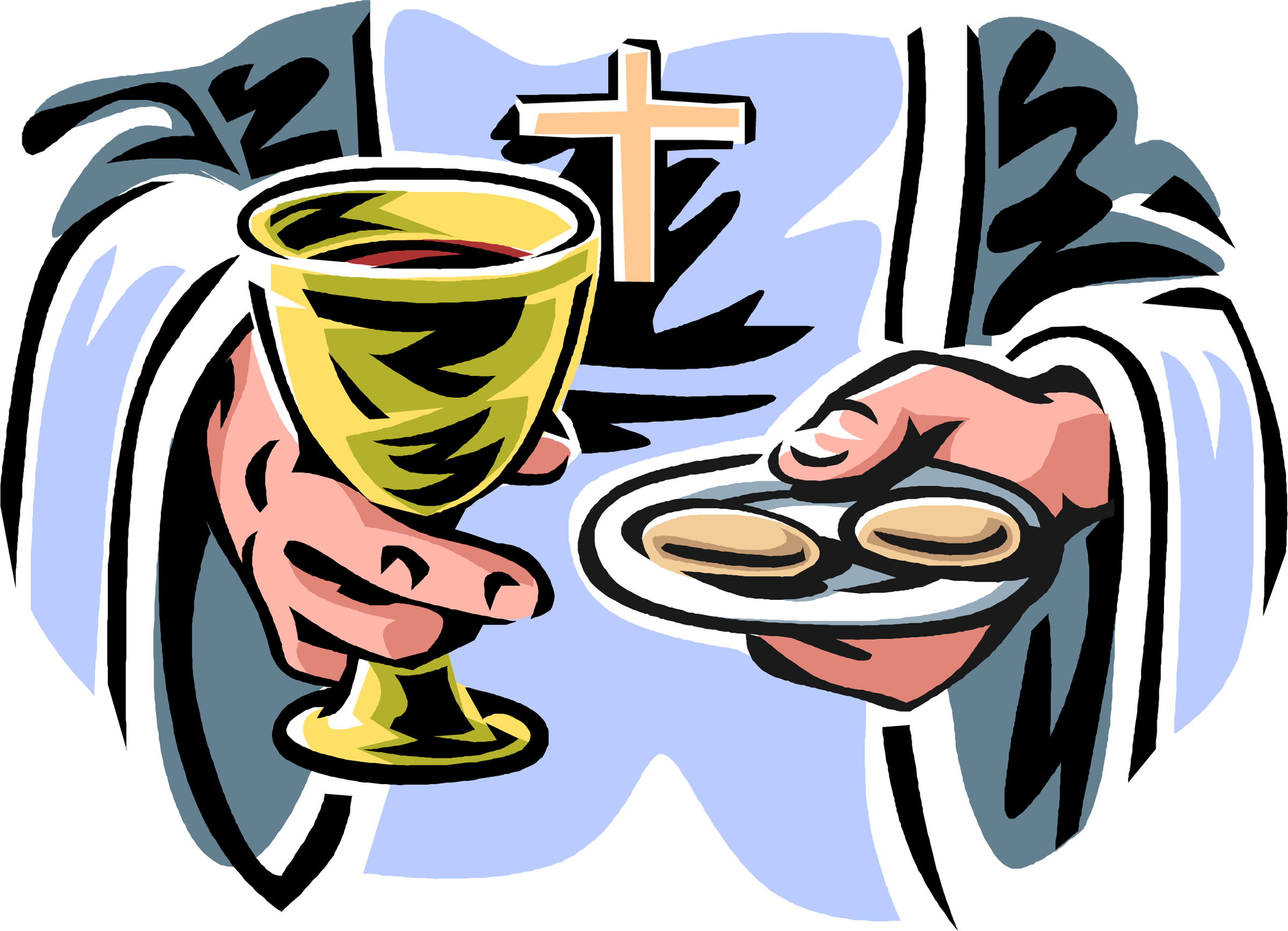 Catholic Drawing First Communion - First Holy Communion Clipart (2400x1735), Png Download