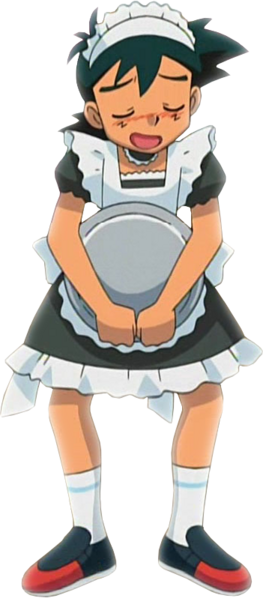 Ash Maid - Pokemon Ash Maid (263x598), Png Download
