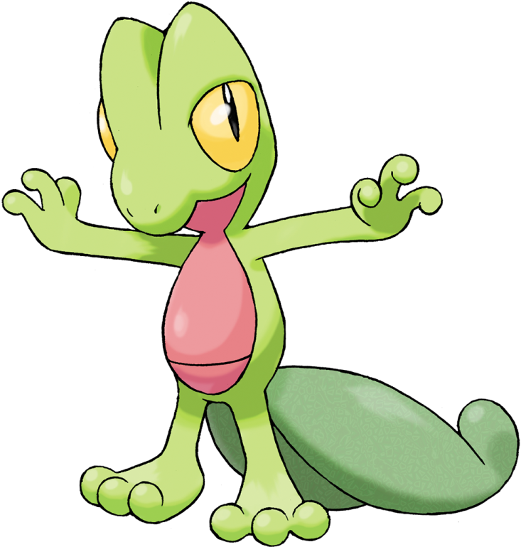 This Pure Grass Type Lizard Is Another Pokemon Favoured - Pokemon Gen 3 Grass Starter (768x768), Png Download