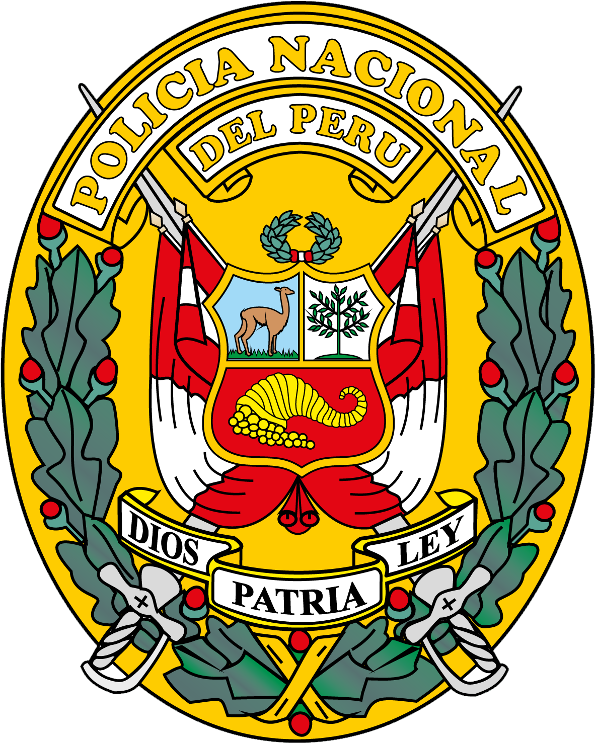 Escudo De La Policía Nacional Del Perú - Escudo De La Pnp (1256x1540), Png Download