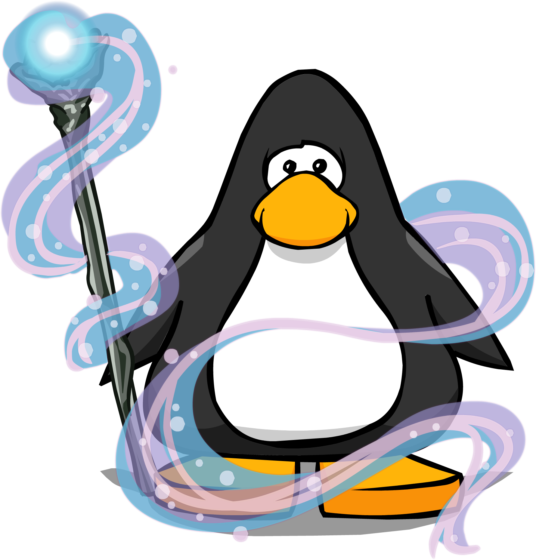 Magic Staff Pc - Club Penguin Magic (1781x1862), Png Download