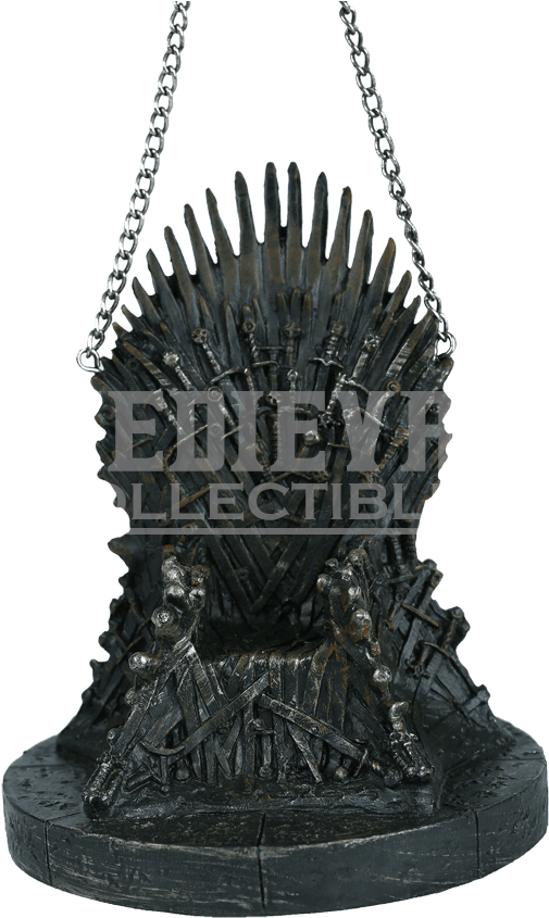 Game Of Thrones Iron Throne Ornament - Game Of Thrones 4.25" Resin Throne Holiday Ornament (850x850), Png Download