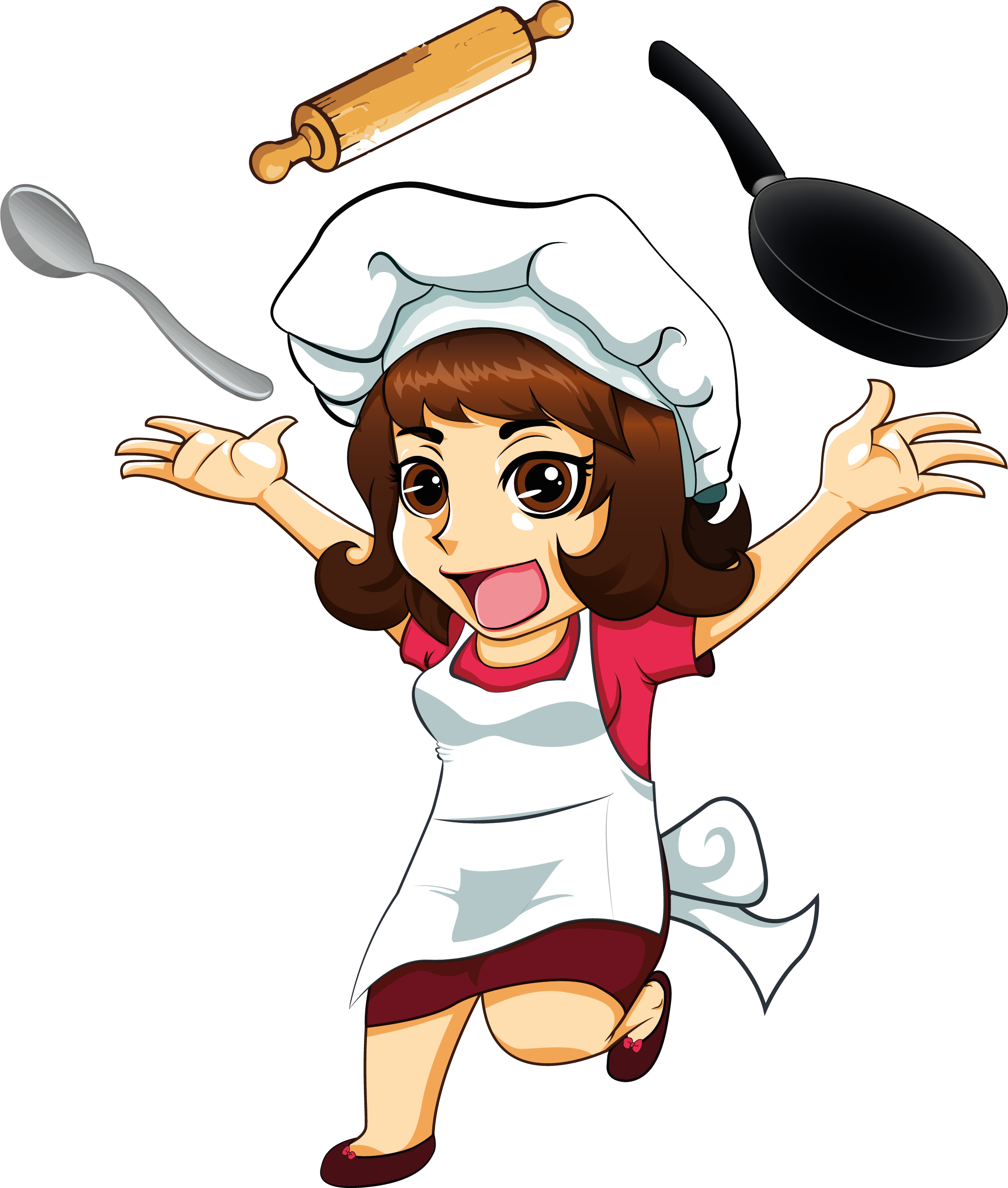Chef Cooking Cartoon Related Keywords & Suggestions - Cook Cartoon Png (2357x2778), Png Download