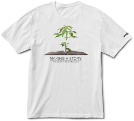 Men's Making History Tee - Weed Map T Shirt (464x600), Png Download