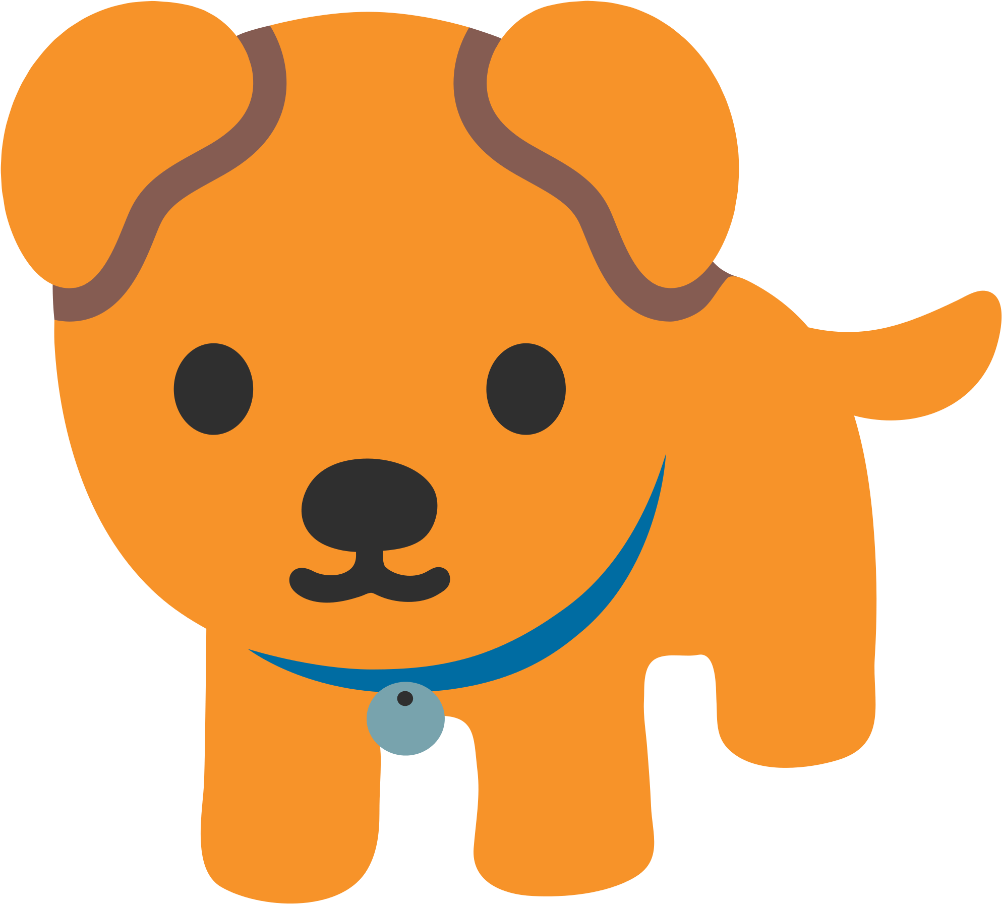 Download Emoji Dog Png - Cartoon Dog Transparent Background PNG Image with  No Background 