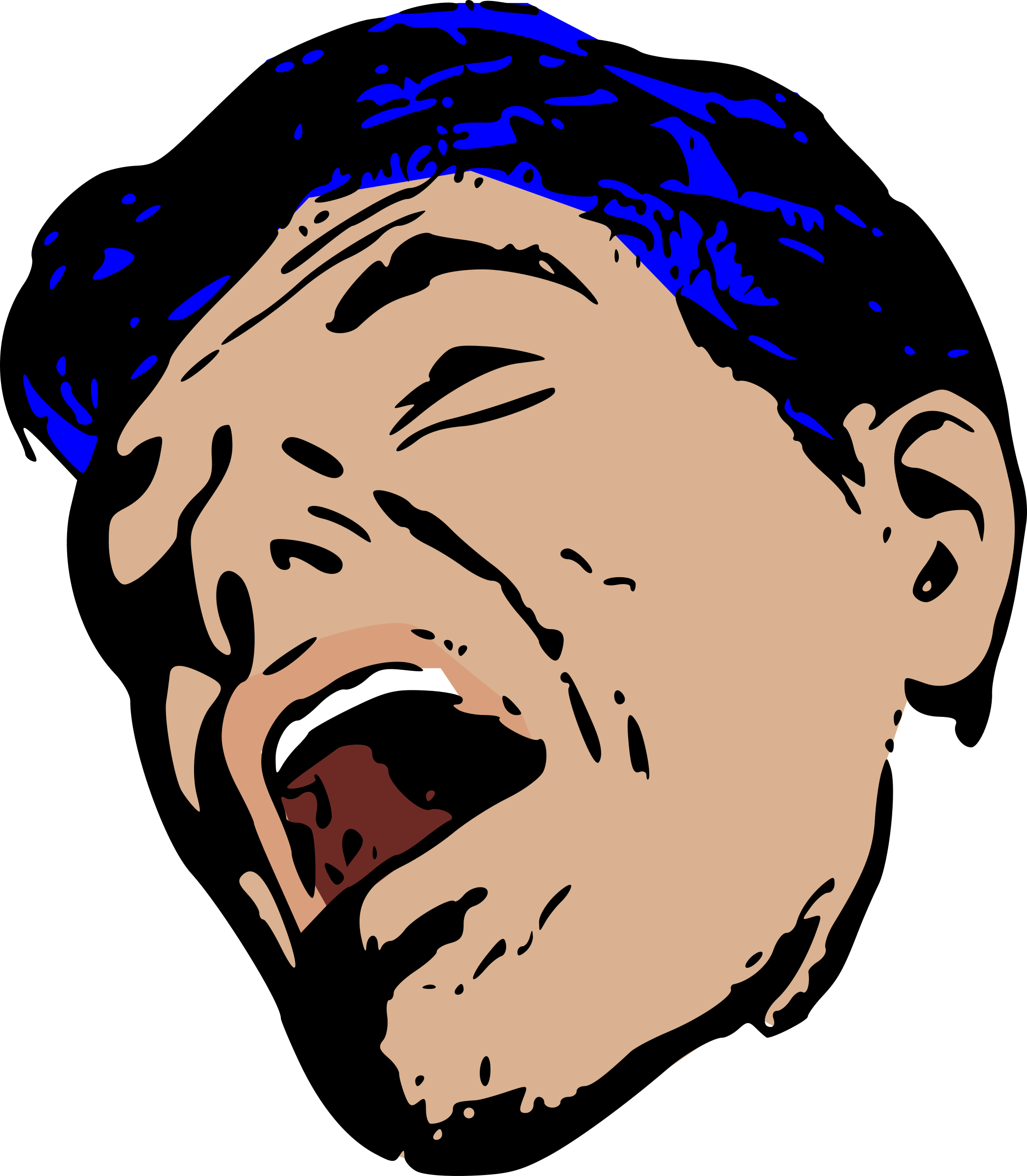 This Free Icons Png Design Of Main In Pain (2096x2400), Png Download