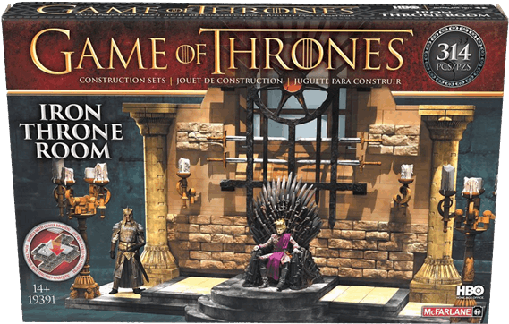 Game Of Thrones - Construction Set Iron Throne Room (600x600), Png Download