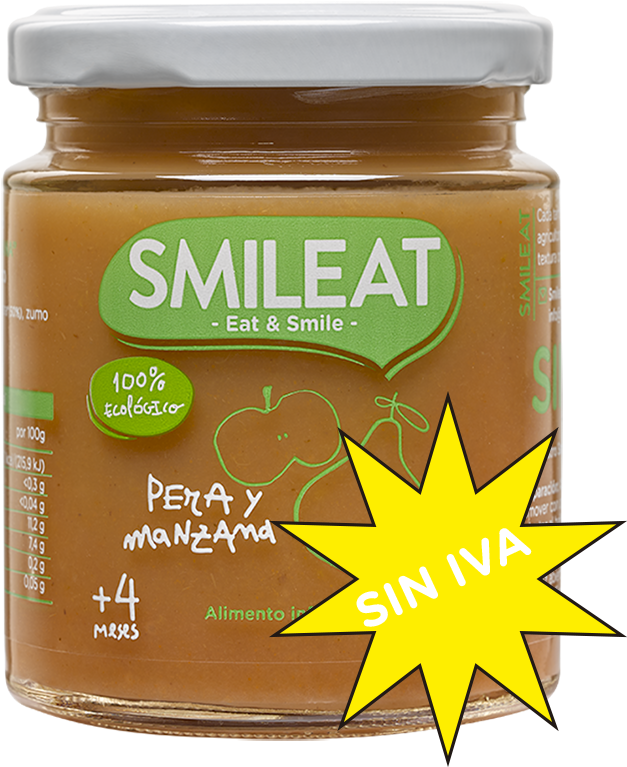 Pera Y Manzana - Tarrito De 3 Frutas Ecológico (1229x937), Png Download