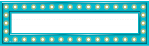 Marquee Flat Name Plates - Teacher Created Resources Name Plates (590x590), Png Download